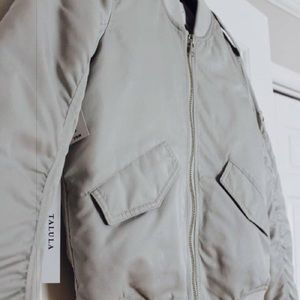 Talula Silver Bomber Jacket